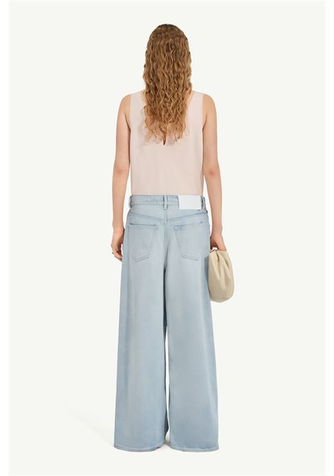 wide led jeans woman blue MM6 MAISON MARGIELA | S52LA0262-M30056961